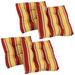 Blazing Needles Indoor/Outdoor Wicker Patio Premium U-shape Cushion Polyester in Red/Yellow/Brown | 5 H x 19 W in | Wayfair 94005-REO-27