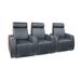 Bass Executive Home Theater Row Seating (Row of 3) Microfiber/Microsuede in Orange | 42 H x 94 W x 36 D in | Wayfair