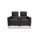 Bass Penthouse Home Theater Row Seating (Row of 5) Microfiber/Microsuede in Brown | 42 H x 152 W x 36 D in | Wayfair