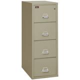 FireKing Fireproof 4-Drawer Vertical File Cabinet Metal/Steel in Gray | 56.1875 H x 19 W x 31.1875 D in | Wayfair 4-1956-2 (pewter) (w/ E-Lock)