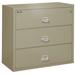 FireKing 3-Drawer Lateral File Cabinet Metal/Steel in Gray | 40.25 H x 44.5 W x 22.125 D in | Wayfair 3-4422-C (pewter) (w/ E-Lock)