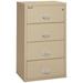 FireKing Fireproof 4-Drawer Vertical File Cabinet Metal/Steel in White | 52.75 H x 31.1875 W x 22.125 D in | Wayfair 4-3122-C (parchment)