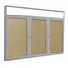 Ghent Enclosed Cabinet Bulletin Board Cork/Metal in White | 36 H x 2.25 D in | Wayfair PAVX8-181