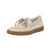 Bootsschuh PAUL GREEN "Paul Green Halbschuhe Veloursleder", Damen, Gr. 42,5, beige, Veloursleder, casual, Schuhe