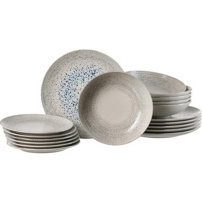 Tafelservice RITZENHOFF & BREKER "Rimini", grau, 18 tlg., Steinzeug, Geschirr-Sets, aus Steinzeug für 6 Personen Image