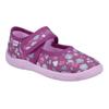 Hausschuh RICHTER "Mia WMS: Mittel", Kinder, Gr. 28, rosa, Baumwolle, geblümt, casual, Schuhe, Kindergartenschuhe mit WMS, Größenschablone zum Download