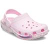 Clog CROCS "Classic Star Sparkle Clog K", Kinder, Gr. 34, rosa, Croslite, Glitzer, casual, Schuhe, Freizeitschuh, Sandale mit coolem Motiv