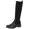 Stiefel CAPRICE "Caprice Stiefel Leder/Textil", Damen, Gr. 38,5, schwarz, Leder, Textil, casual, Schuhe