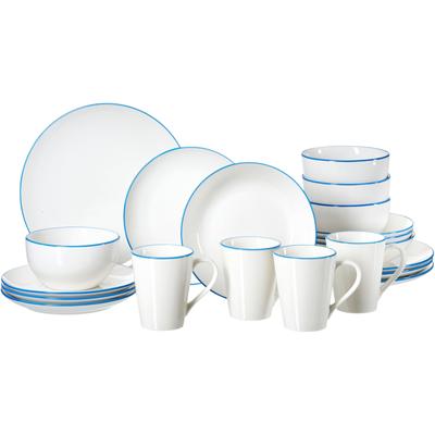 Kombiservice RITZENHOFF & BREKER "Adela", blau, 20 tlg., Porzellan, Geschirr-Sets, aus Porzellan für 4 Personen Image
