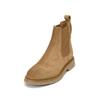 Chelseaboots MARC O'POLO "aus weichem Veloursleder", Damen, Gr. 41, braun (mid braun), Obermaterial: 100% Leder (Rind), unifarben, Schuhe