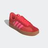 Sneaker ADIDAS SPORTSWEAR "VL COURT 3.0", Gr. 38,5, semi lucid rot, lucid pink, core weiß, Textil, Leder, sportlich, Schuhe, Design auf den Spuren des adidas Samba