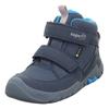 Klettboot SUPERFIT "TRACE WMS: Mittel", Kinder, Gr. 32, blau, Lederimitat, Polyester, sportlich, Schuhe, Trekkingboot mit Wechselfußbett, Größenschablone zum Download