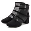 Stiefelette LASCANA "Ankle Boots, Stiefel", Damen, Gr. 39, schwarz, Obermaterial: 100% Textilmaterial. Futter: 100% Lederimitat. Decksohle: 100% Lederimitat. Laufsohle: 100% Synthetik, unifarben, leicht transparent, feminin, Schuhe, mit modischen...