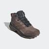 Wanderschuh ADIDAS TERREX "TERREX SKYCHASER AX5 MID GORE-TEX E", Gr. 40,5, trace braun, earth strata, semi impact orange, Synthetik, Textil, sportlich, Schuhe, wasserdicht