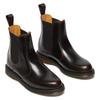 Chelseaboots DR. MARTENS "Flora", Damen, Gr. 37, rot (dunkelrot), Leder, klassisch, Schuhe, Stiefelette, Business Schuh mit Stretcheinsatz