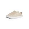 Sneaker TOMMY HILFIGER "PREMIUM DRESS CUPSOLE SUEDE", Herren, Gr. 42, beige, Veloursleder, sportlich, Schuhe, Freizeitschuh, Halbschuh, Schnürer mit seitlicher Logoprägung