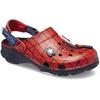 Clog CROCS "Spider Man All Terrain Clog K", Kinder, Gr. 32, blau (navy, rot), Croslite, kontrastfarbene Details, casual, Schuhe, Sommerschuh, Sandale, Kinderschuh mit Spider-Man Motiv