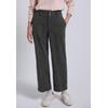 Stoffhose STREET ONE STUDIO, Damen, Gr. 36, Länge 28, shore grau, Stoff, 100% Polyester, unifarben, casual, comfort fit knöchelfrei, Hosen, High Waist