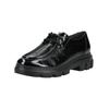 Schnürschuh PAUL GREEN "Paul Green Halbschuhe Leder", Damen, Gr. 42, schwarz (schwarz lack), Leder, casual, Schuhe