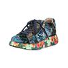 Sneaker LAURA VITA "LAURA VITA Sneaker Leder/Textil", Damen, Gr. 37, lila (indigo), Leder, Textil, casual, Schuhe