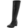 Weitschaftstiefel SHEEGO, Damen, Gr. 38, schwarz, Leder, Schuhe