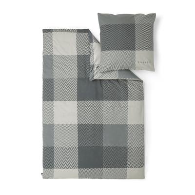 Bettwäsche BUGATTI "bugatti Satin-Flanell Kombi-Bettwäsche", grau, B/L: 155cm x 220cm, , Mako-Satin-Flanell, B: 80cm, Mako-Satin, Flanell, Obermaterial: 100% Baumwolle, Bettwäsche, in hochwertiger 2-in-1-Qualität Image