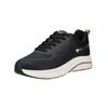 Sneaker TAMARIS "Tamaris Sneaker Lederimitat/Textil", Damen, Gr. 40, schwarz, Lederimitat, Textil, casual, Schuhe