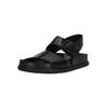 Sandale CLARKS "Torford Strap", Herren, Gr. 45, schwarz, Leder, casual, Schuhe, mit moderner Optik und individueller Passform