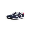Sneaker TOMMY JEANS "TJM RUNNER CASUAL", Herren, Gr. 44, bunt (dunkelblau, weiß, rot), Textil, Lederimitat, kontrastfarbene Details, sportlich, Schuhe, Freizeitschuh, Halbschuh, Schnürschuh mit seitlicher Logoflagge