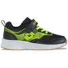 Hallenschuh LOTTO, Kinder, Gr. 25, gelb (schwarz, lime), Synthetik, Kunstfaser, mehrfarbig, sportlich, Schuhe, - für den Indoor Sport - mit nicht-färbender Sohle