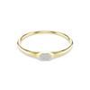 Armreif SWAROVSKI "Schmuck Geschenk Dextera Armreif" Gr. M, gold (gelbgoldfarben, kristallweiß, kristallweiß), Armbänder, Damen, M, Metall, mit Swarovski Kristall