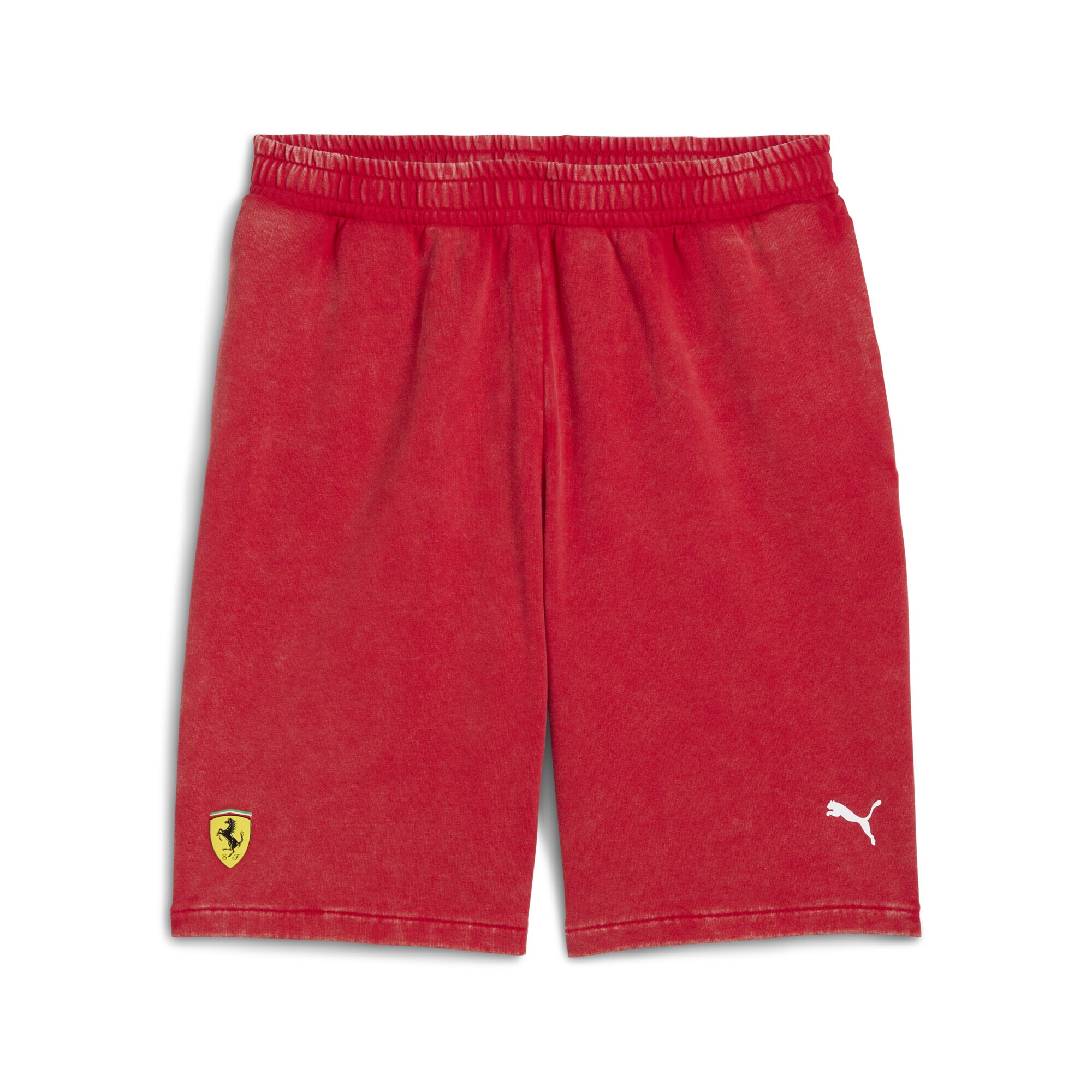 Sporthose PUMA "Scuderia Ferrari Sportswear Sweat-Shorts Herren", Herren, Gr. S, Normalgrößen, rosso corsa rot, Obermaterial: 100% Baumwolle; Tasche – Oben: 100% Baumwolle, unifarben, regular fit, Hosen Image