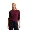Strickpullover MARC O'POLO "aus weicher Merinowolle", Damen, Gr. XL, rot (aubergine rot), Obermaterial: 100% Schurwolle, unifarben, casual, U-Boot-Ausschnitt, Langarm, Pullover