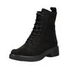 Schnürstiefelette CAPRICE "Caprice Stiefelette Veloursleder", Damen, Gr. 38, schwarz, Veloursleder, casual, Schuhe