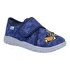 Hausschuh RICHTER "Mailo WMS: Mittel", Kinder, Gr. 28, blau, Baumwolle, kontrastfarbene Details, casual, Schuhe, Klettschuh mit WMS, Größenschablone zum Download