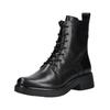 Schnürstiefelette CAPRICE "Caprice Stiefelette Leder", Damen, Gr. 36, schwarz (schwarz, schwarz), Leder, casual, Schuhe