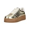 Plateausneaker STEVE MADDEN "STEVE MADDEN Sneaker Lederimitat", Damen, Gr. 40, gold, Lederimitat, casual, Schuhe