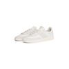 Sneaker TOMMY JEANS "THE GREENWICH EDGE LEATHER", Herren, Gr. 46, grau (weiß, hellgrau), Leder, Textil, sportlich, Schuhe, Freizeitschuh, Halbschuh, Schnürschuh mit Ziernähten geschmückt