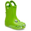 Gummistiefel CROCS "Handle It Rain Duke K", Kinder, Gr. 24, grün, Croslite, animal-print, casual, Schuhe, Regenstiefel, Matschstiefel mit Dino Drachen Motiv