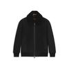 Bomberjacke BOSS ORANGE "Jonier", Herren, Gr. 54, schwarz (schwarz001), Obermaterial: 100% Schafsleder, unifarben, casual, Langarm Rippbündchen, Jacken, aus Velourleder, abnehmbarer Kragen