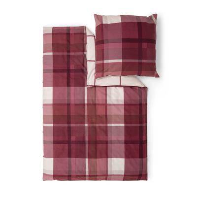 Bettwäsche S.OLIVER "Feinflanellbettwäsche s.Oliver", rot (rot, beige), B/L: 135cm x 200cm, , Feinflanell, B/L: 80cm x 80cm, Feinflanell, Obermaterial: 100% Baumwolle, Bettwäsche, im harmonischen Wendedesign Image