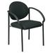 Office Star Products 24.5"W Stackable Waiting Room Chair w/ Metal Frame Metal/Fabric in Black | 33 H x 24.5 W x 24.25 D in | Wayfair STC3410-80
