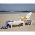 POLYWOOD® Long Island Chaise Plastic in Black | 38.75 H x 26.5 W x 75.5 D in | Outdoor Furniture | Wayfair ECC76BL