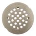 Moen Kingsley Grid Shower Drain in Gray | 0.5 H x 4.25 W x 4.25 D in | Wayfair 101664BN