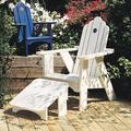 Uwharrie Chair Original Wood Adirondack Chair in White | 45.5 H x 33 W x 36 D in | Wayfair 1011-013-Distressed