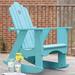 Uwharrie Chair Original Wood Rocking Adirondack Chair in White | 45 H x 33 W x 38 D in | Wayfair 1012-071-Distressed