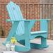 Uwharrie Chair Original Wood Rocking Adirondack Chair in White | 45 H x 33 W x 38 D in | Wayfair 1012-047-Wash