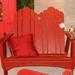 Uwharrie Outdoor Chair Original Wood Garden Bench Wood/Natural Hardwoods in Red | 44 H x 50 W x 36 D in | Wayfair 1051-082-Distressed