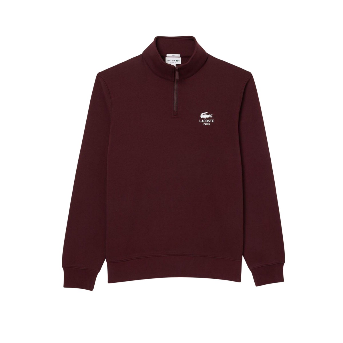 Lacoste - Sweatshirt für Herren/Damen Unisex, Hoch geschnitten (Bordeauxrot) Image