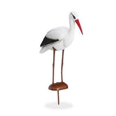 relaxdays Gartenfigur Storch